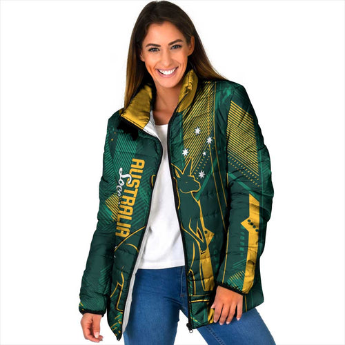 Australia Socceroos 2026 Custom Padded Jacket Go Aussie Kangaroo National Color