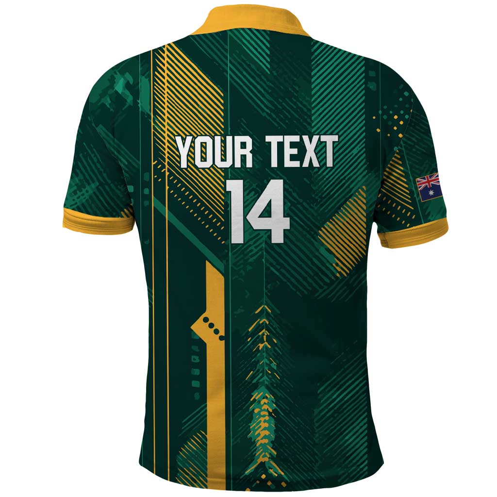 Australia Socceroos 2026 Custom Polo Shirt Go Aussie Kangaroo National Color