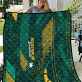 Australia Socceroos 2026 Custom Quilt Go Aussie Kangaroo National Color