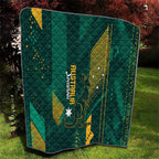 Australia Socceroos 2026 Custom Quilt Go Aussie Kangaroo National Color