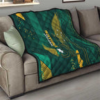 Australia Socceroos 2026 Custom Quilt Go Aussie Kangaroo National Color