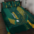 Australia Socceroos 2026 Custom Quilt Bed Set Go Aussie Kangaroo National Color