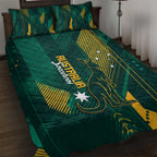 Australia Socceroos 2026 Custom Quilt Bed Set Go Aussie Kangaroo National Color