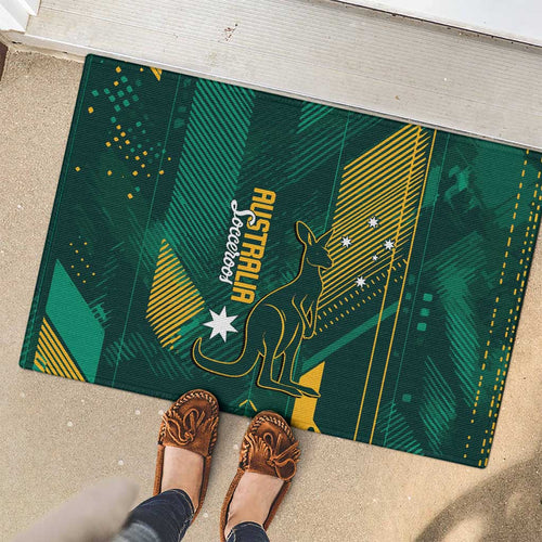 Australia Socceroos 2026 Custom Rubber Doormat Go Aussie Kangaroo National Color