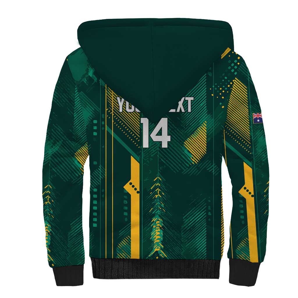 Australia Socceroos 2026 Custom Sherpa Hoodie Go Aussie Kangaroo National Color
