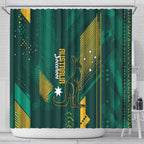 Australia Socceroos 2026 Custom Shower Curtain Go Aussie Kangaroo National Color