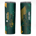 Australia Socceroos 2026 Custom Skinny Tumbler Go Aussie Kangaroo National Color