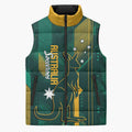 Australia Socceroos 2026 Custom Sleeveless Puffer Jacket Go Aussie Kangaroo National Color