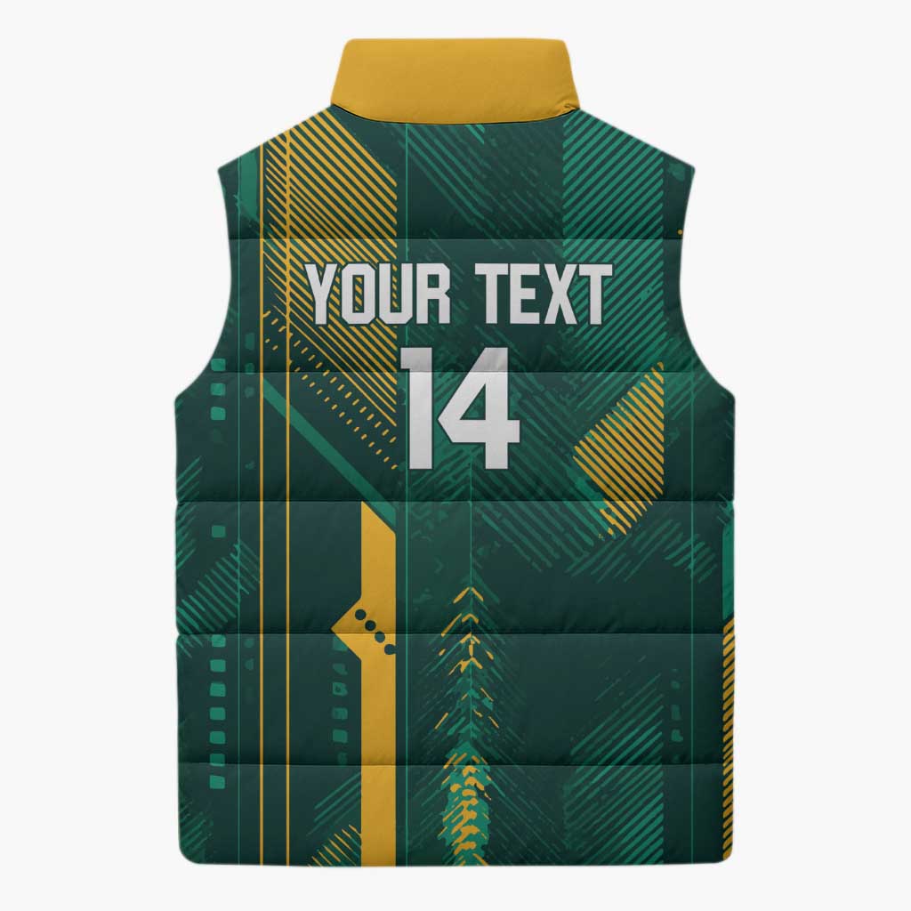 Australia Socceroos 2026 Custom Sleeveless Puffer Jacket Go Aussie Kangaroo National Color