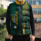 Australia Socceroos 2026 Custom Sleeveless Puffer Jacket Go Aussie Kangaroo National Color
