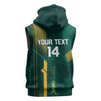 Australia Socceroos 2026 Custom Sleeveless Zip Hoodie Go Aussie Kangaroo National Color