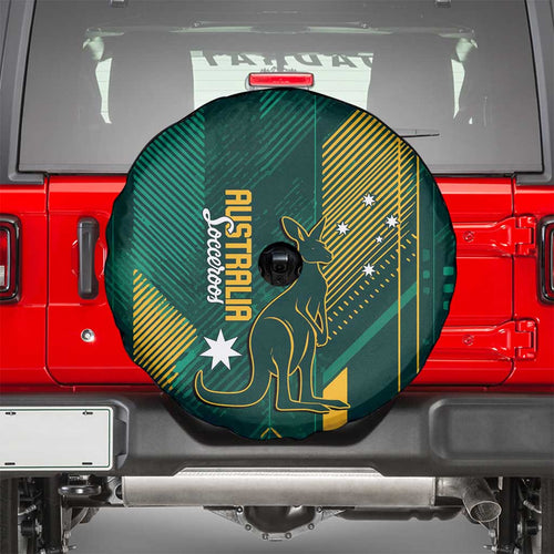 Australia Socceroos 2026 Custom Spare Tire Cover Go Aussie Kangaroo National Color