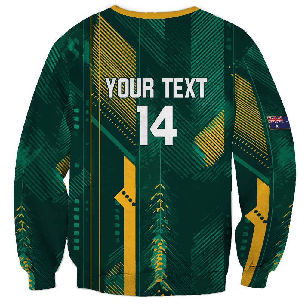 Australia Socceroos 2026 Custom Sweatshirt Go Aussie Kangaroo National Color