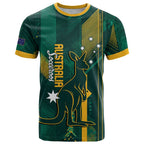 Australia Socceroos 2026 Custom T Shirt Go Aussie Kangaroo National Color