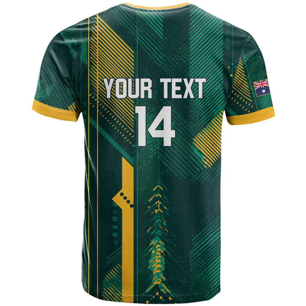 Australia Socceroos 2026 Custom T Shirt Go Aussie Kangaroo National Color