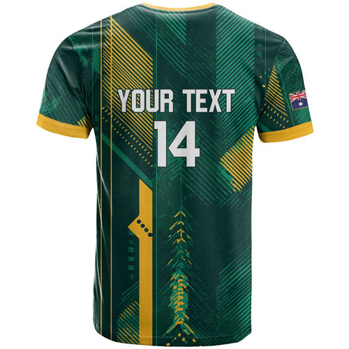Australia Socceroos 2026 Custom T Shirt Go Aussie Kangaroo National Color