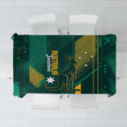 Australia Socceroos 2026 Custom Tablecloth Go Aussie Kangaroo National Color