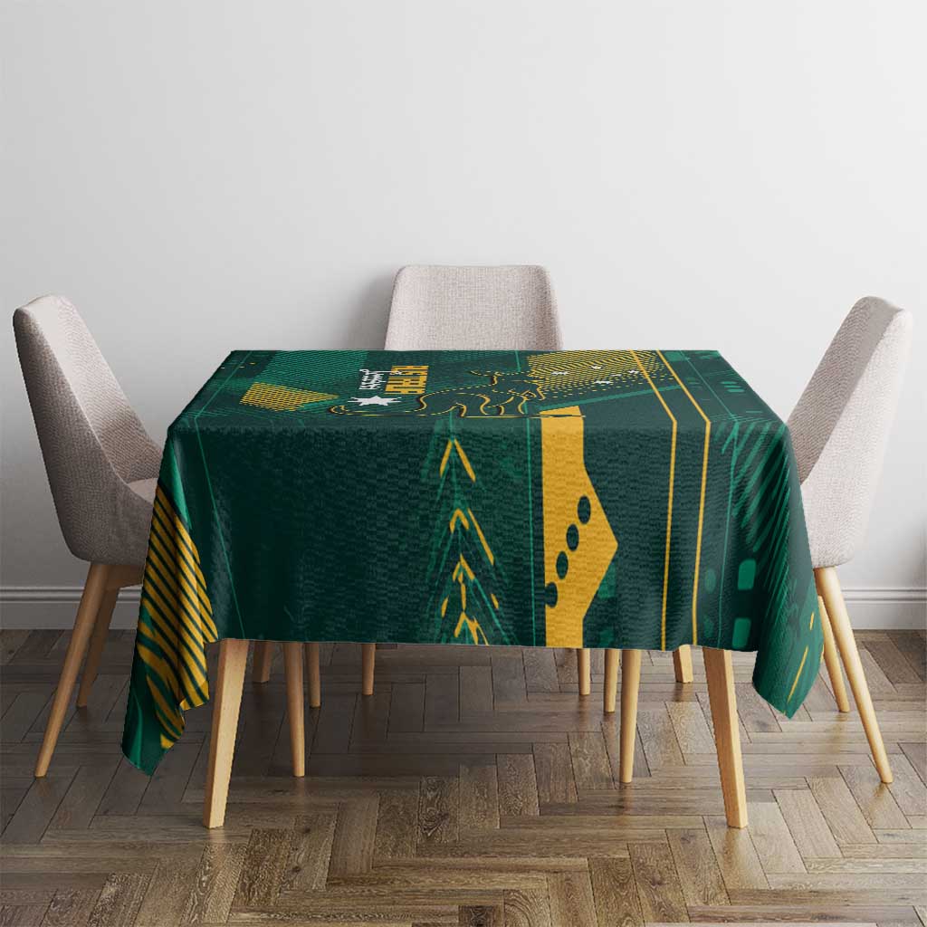 Australia Socceroos 2026 Custom Tablecloth Go Aussie Kangaroo National Color