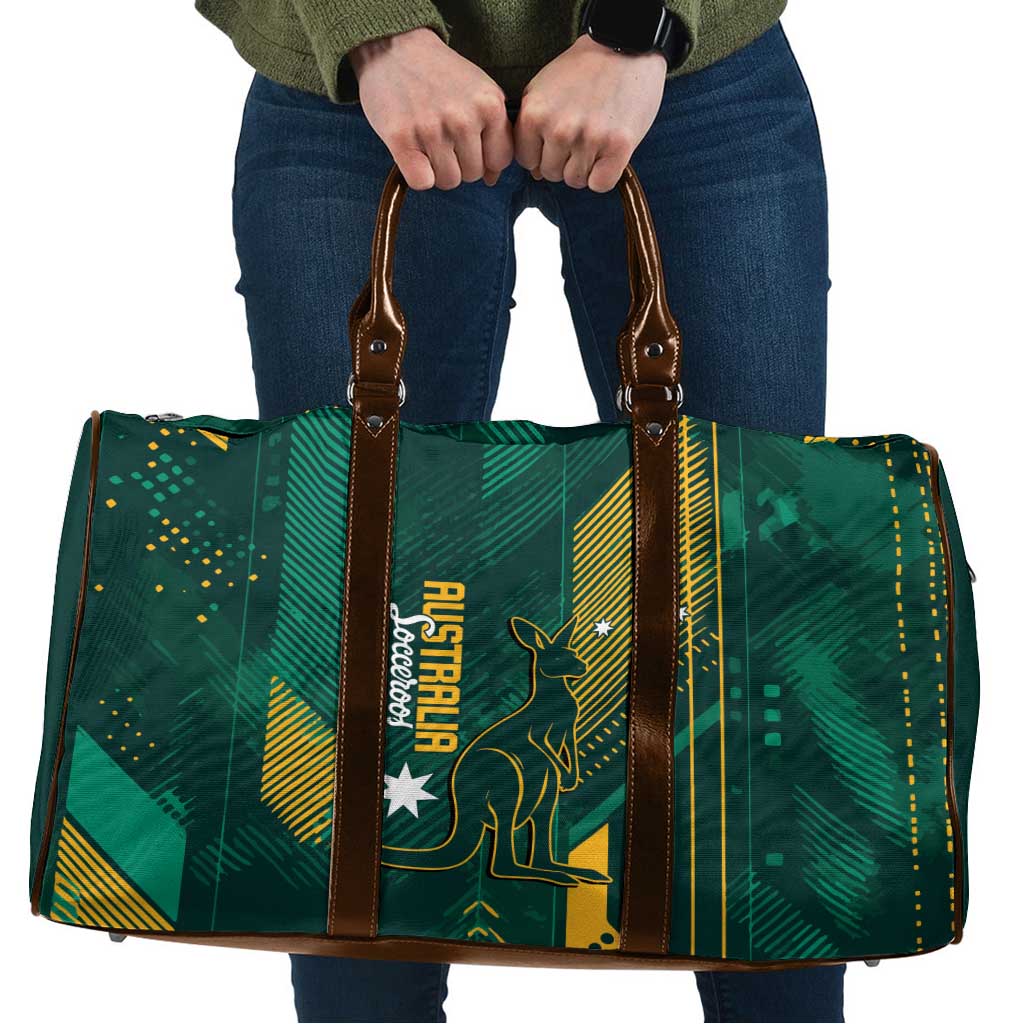 Australia Socceroos 2026 Custom Travel Bag Go Aussie Kangaroo National Color