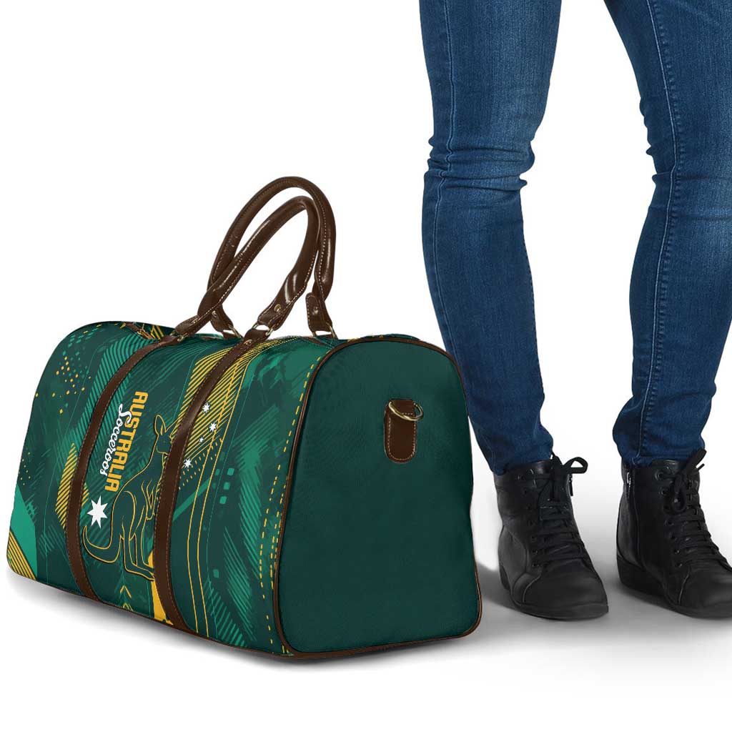 Australia Socceroos 2026 Custom Travel Bag Go Aussie Kangaroo National Color