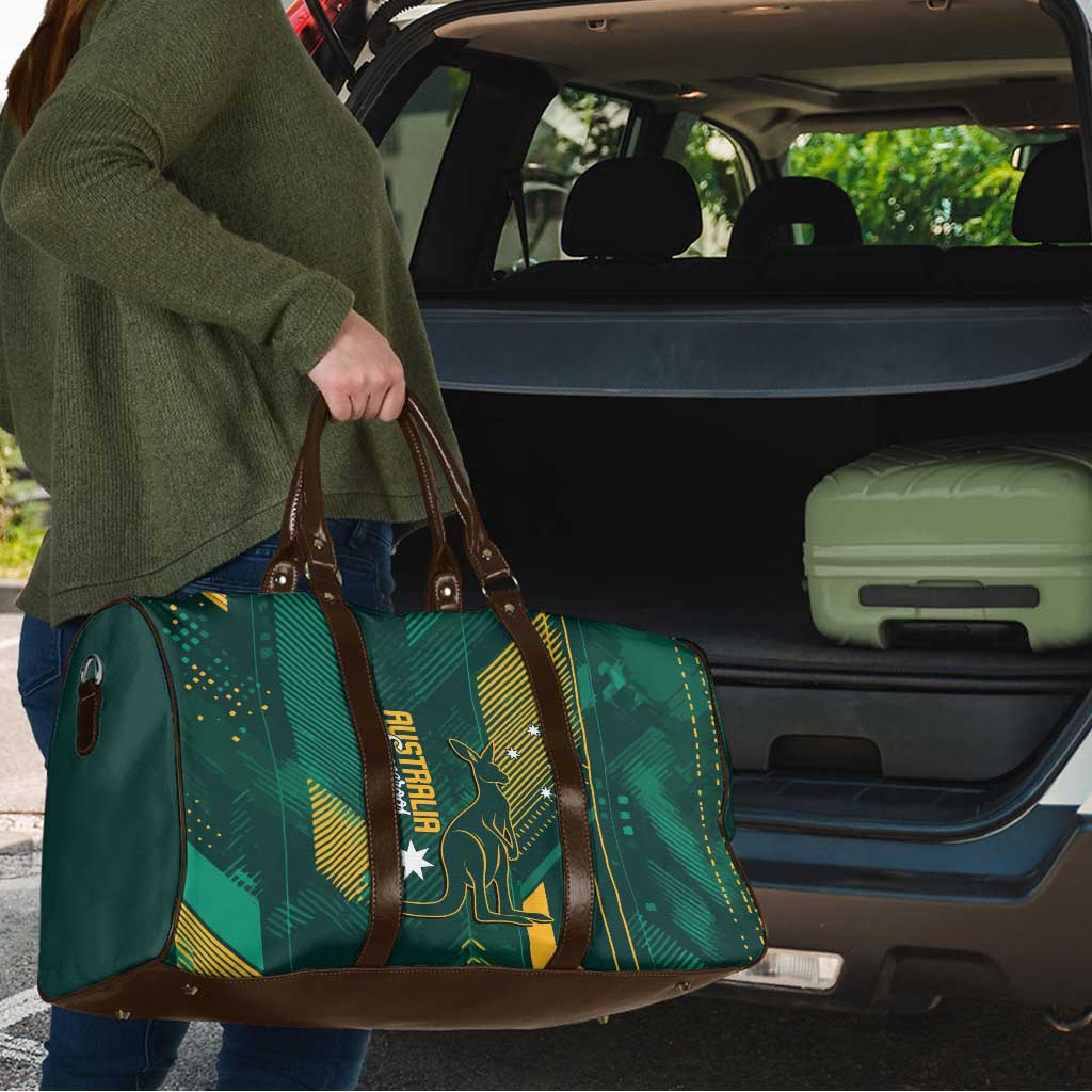 Australia Socceroos 2026 Custom Travel Bag Go Aussie Kangaroo National Color