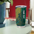 Australia Socceroos 2026 Custom Tumbler Cup Go Aussie Kangaroo National Color