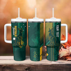 Australia Socceroos 2026 Custom Tumbler With Handle Go Aussie Kangaroo National Color