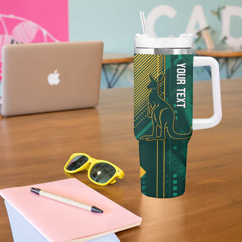 Australia Socceroos 2026 Custom Tumbler With Handle Go Aussie Kangaroo National Color