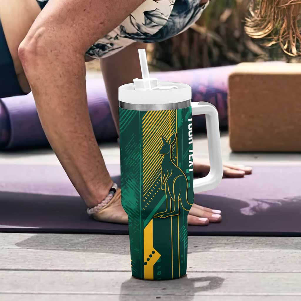 Australia Socceroos 2026 Custom Tumbler With Handle Go Aussie Kangaroo National Color