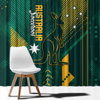 Australia Socceroos 2026 Custom Window Curtain Go Aussie Kangaroo National Color