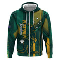 Australia Socceroos 2026 Custom Zip Hoodie Go Aussie Kangaroo National Color