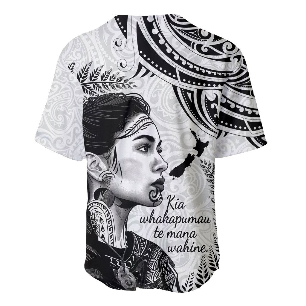 New Zealand Women's Day Baseball Jersey Aotearoa Kia Whakapumau Te Mana Wahine
