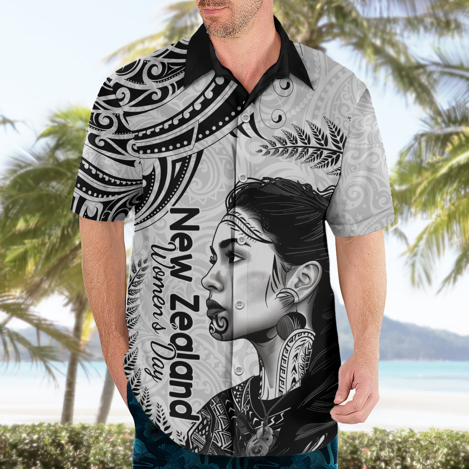 New Zealand Women's Day Hawaiian Shirt Aotearoa Kia Whakapumau Te Mana Wahine