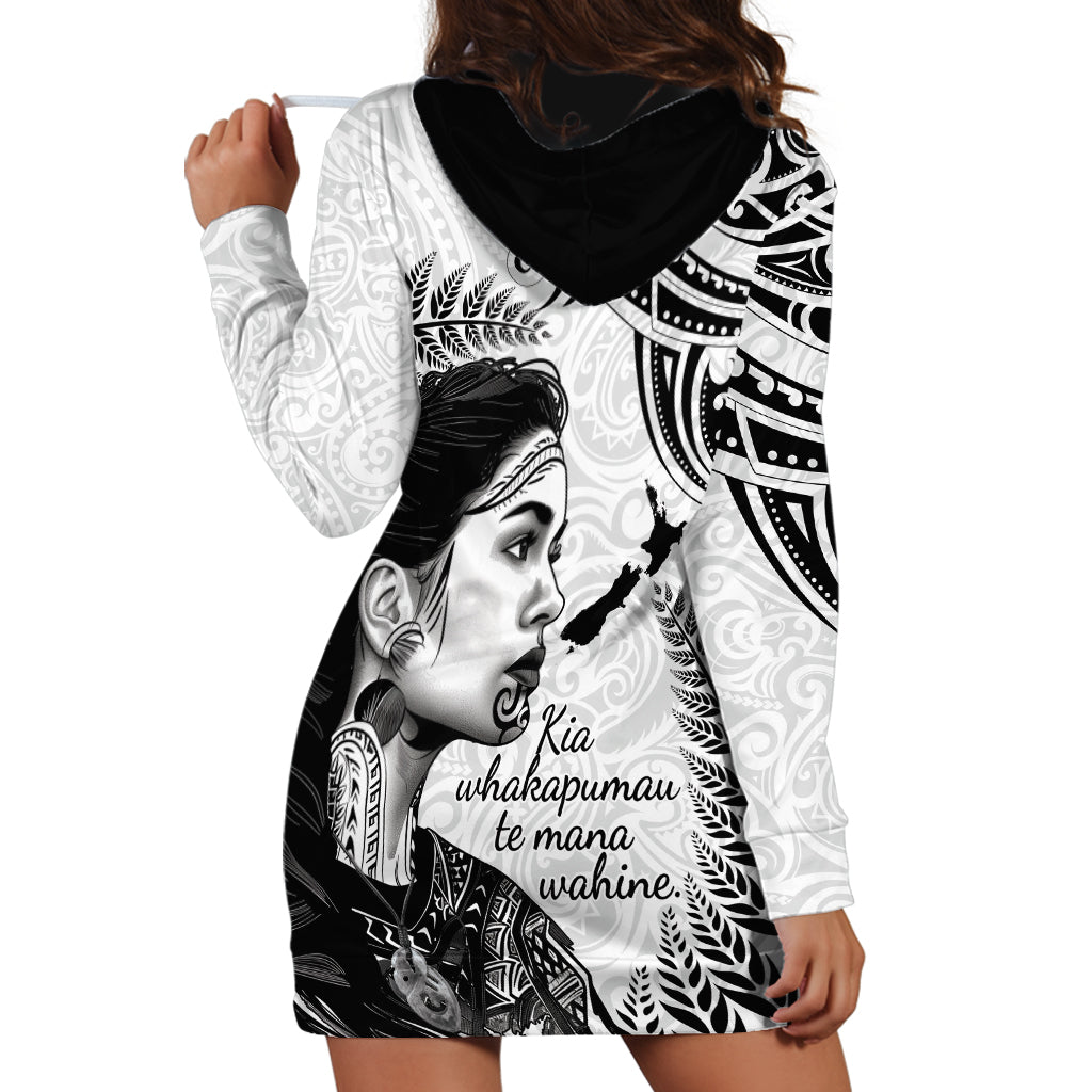 New Zealand Women's Day Hoodie Dress Aotearoa Kia Whakapumau Te Mana Wahine