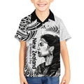 New Zealand Women's Day Kid Hawaiian Shirt Aotearoa Kia Whakapumau Te Mana Wahine