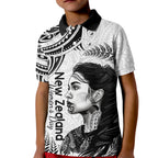 New Zealand Women's Day Kid Polo Shirt Aotearoa Kia Whakapumau Te Mana Wahine