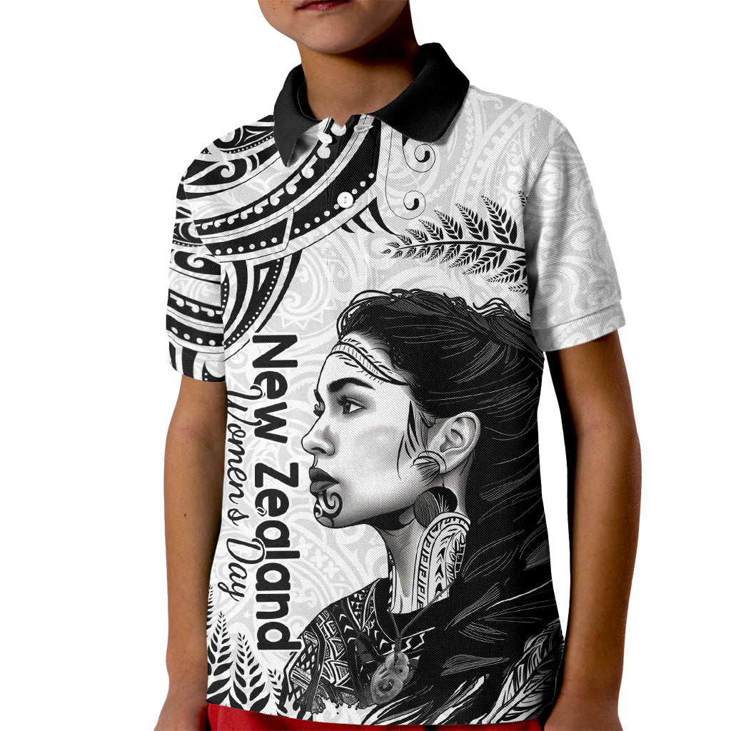 New Zealand Women's Day Kid Polo Shirt Aotearoa Kia Whakapumau Te Mana Wahine