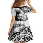 New Zealand Women's Day Kid Short Sleeve Dress Aotearoa Kia Whakapumau Te Mana Wahine