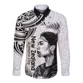 New Zealand Women's Day Long Sleeve Button Shirt Aotearoa Kia Whakapumau Te Mana Wahine