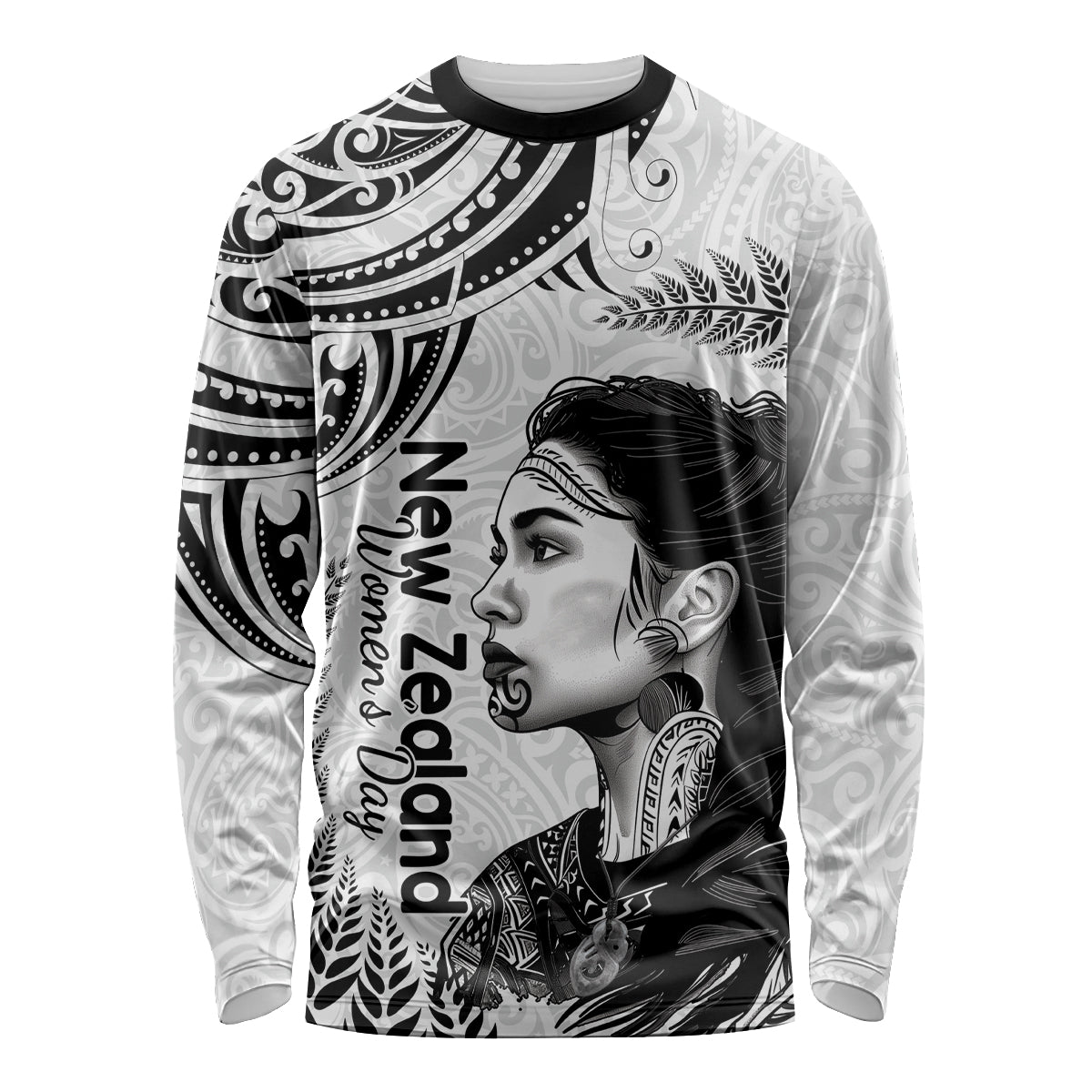 New Zealand Women's Day Long Sleeve Shirt Aotearoa Kia Whakapumau Te Mana Wahine