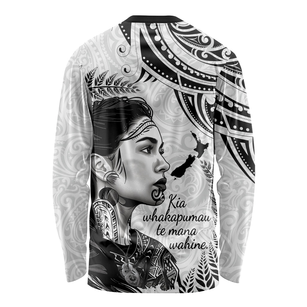 New Zealand Women's Day Long Sleeve Shirt Aotearoa Kia Whakapumau Te Mana Wahine