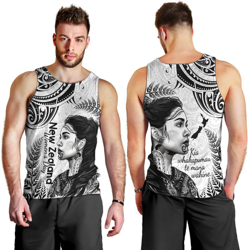 New Zealand Women's Day Men Tank Top Aotearoa Kia Whakapumau Te Mana Wahine