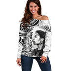 New Zealand Women's Day Off Shoulder Sweater Aotearoa Kia Whakapumau Te Mana Wahine