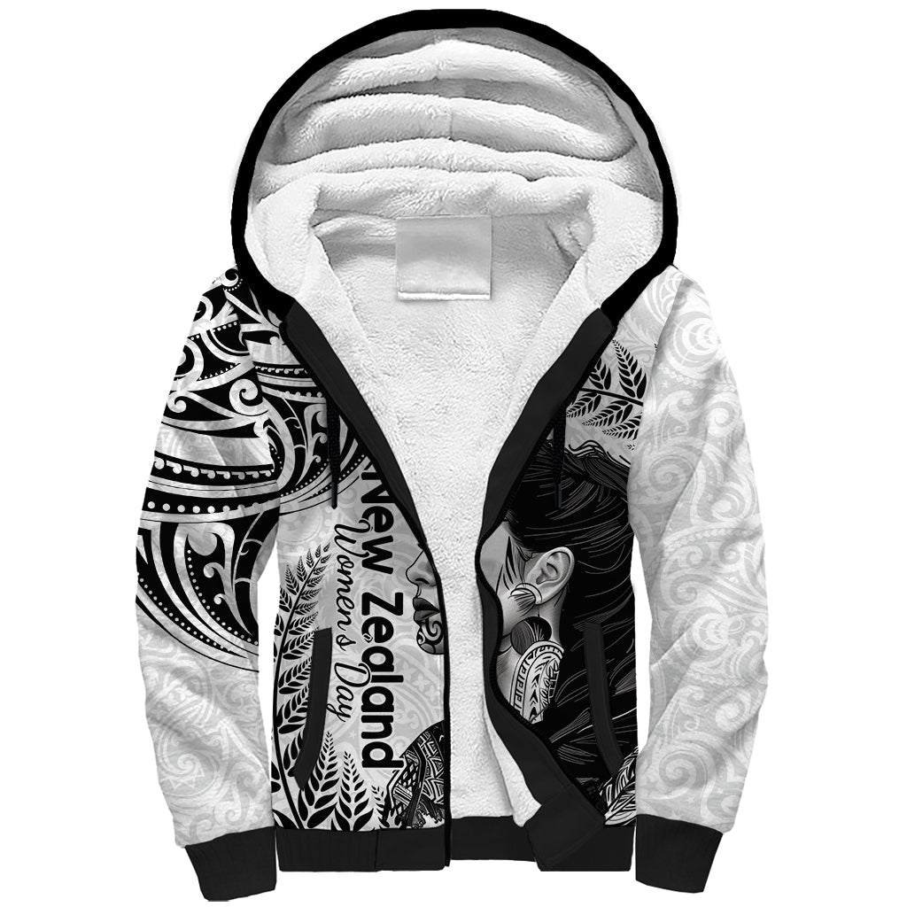 New Zealand Women's Day Sherpa Hoodie Aotearoa Kia Whakapumau Te Mana Wahine