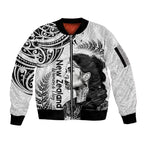 New Zealand Women's Day Sleeve Zip Bomber Jacket Aotearoa Kia Whakapumau Te Mana Wahine