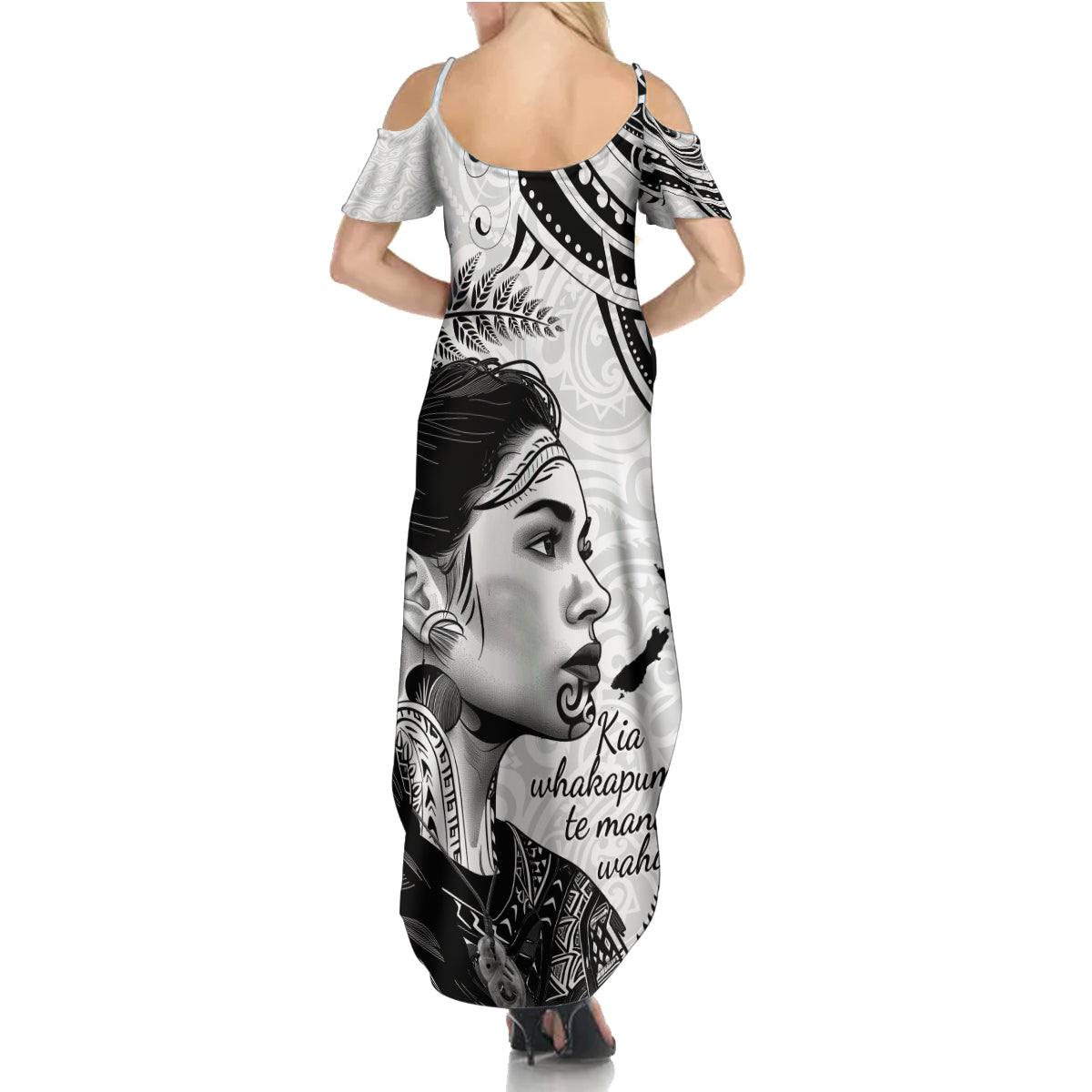 New Zealand Women's Day Summer Maxi Dress Aotearoa Kia Whakapumau Te Mana Wahine