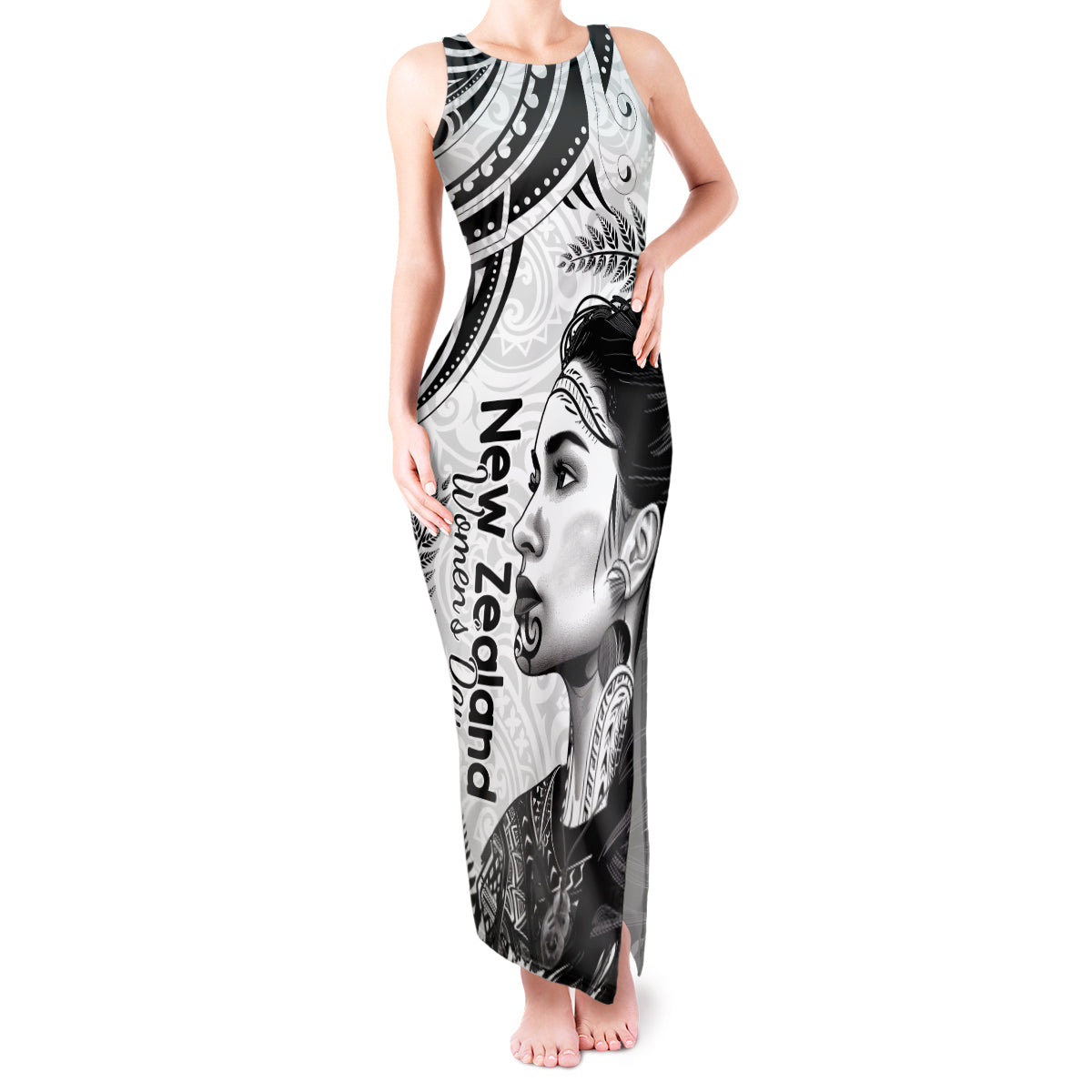 New Zealand Women's Day Tank Maxi Dress Aotearoa Kia Whakapumau Te Mana Wahine