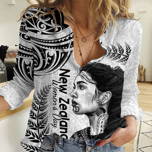 New Zealand Women's Day Women Casual Shirt Aotearoa Kia Whakapumau Te Mana Wahine