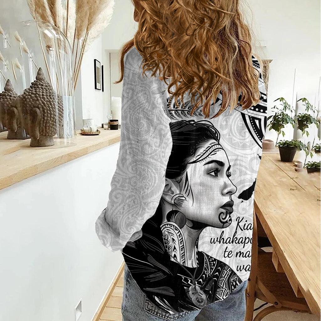 New Zealand Women's Day Women Casual Shirt Aotearoa Kia Whakapumau Te Mana Wahine
