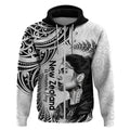 New Zealand Women's Day Zip Hoodie Aotearoa Kia Whakapumau Te Mana Wahine